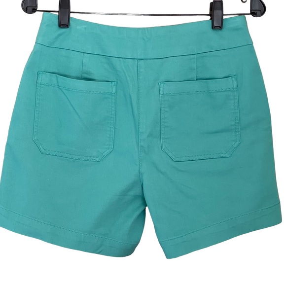 ❌SOLD❌ Violets & Roses Sea Green Pull-on Shorts with Wide Waistband Size 8 - Picture 2 of 6
